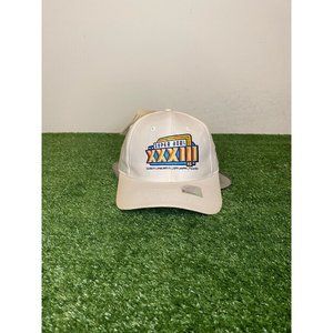 Vintage Logo 7 Super Bowl XXXIII 34 Atlanta Falcons snapback hat NWT white